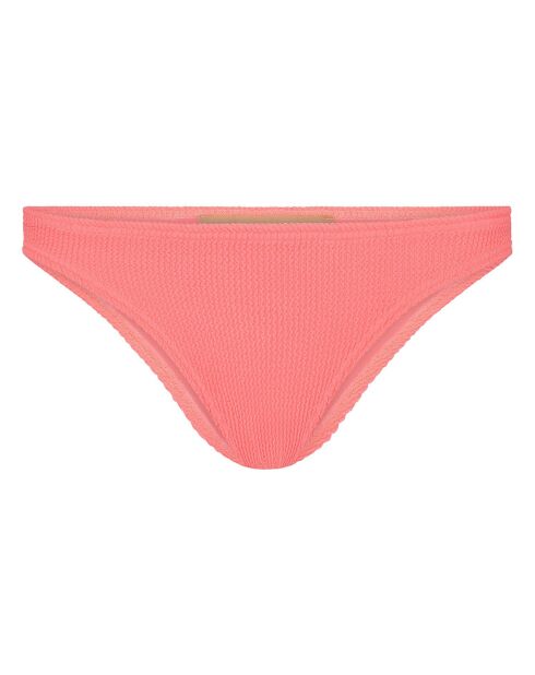 Bas de maillot de bain Crinkle corail