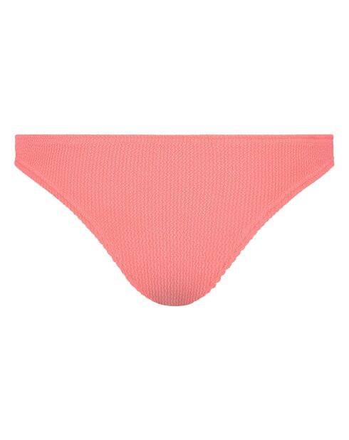 Bas de maillot de bain Crinkle corail
