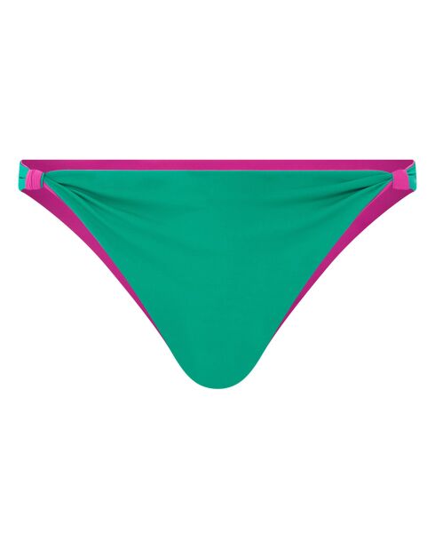 Bas de maillot de bain Charly bicolore réversible rose fuschia