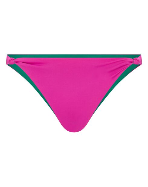 Bas de maillot de bain Charly bicolore réversible rose fuschia
