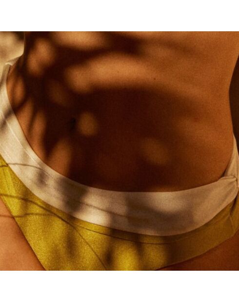 Bas de maillot de bain Fanny réversible écru