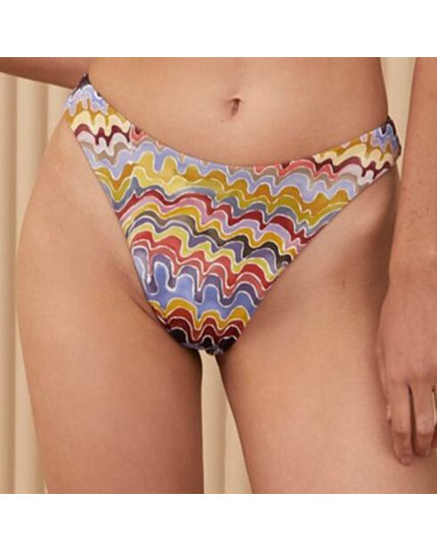 Bas de maillot de bain Elvis texturé jaune