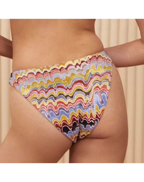 Bas de maillot de bain Elvis texturé jaune