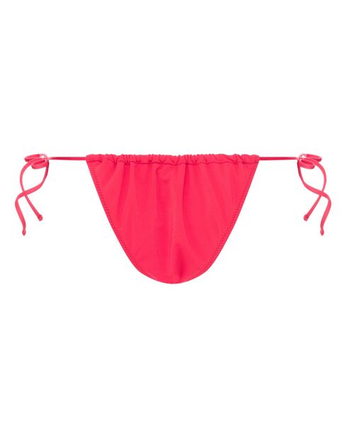Bas de maillot de bain Karen froncé rose fuschia