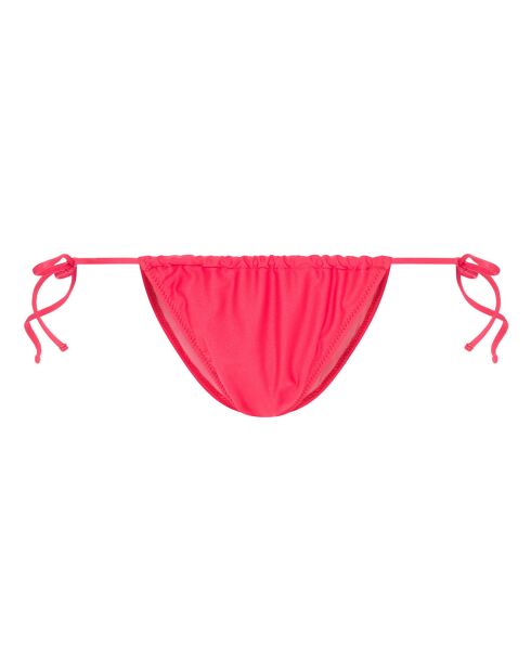 Bas de maillot de bain Karen froncé rose fuschia