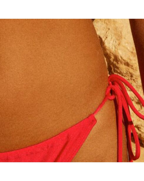 Bas de maillot de bain Karen froncé rose fuschia