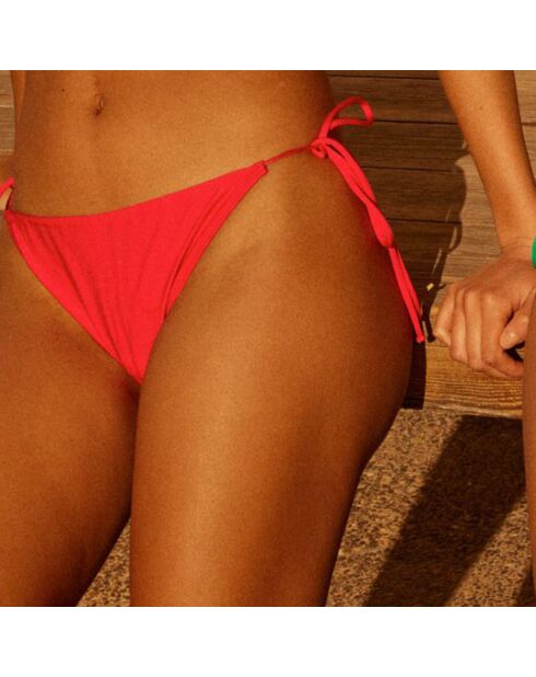 Bas de maillot de bain Karen froncé rose fuschia