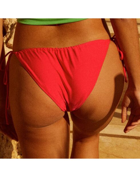 Bas de maillot de bain Karen froncé rose fuschia