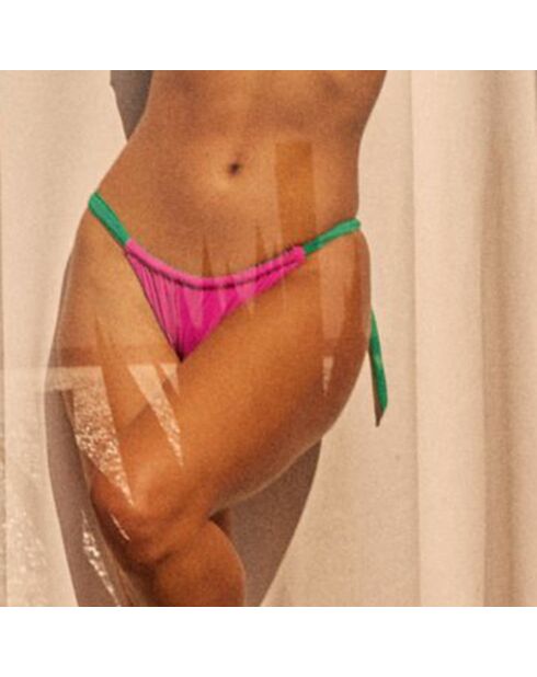 Bas de maillot de bain Naomi réversible vert émeraude