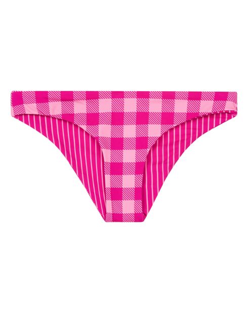 Bas de maillot de bain Elle réversible rose