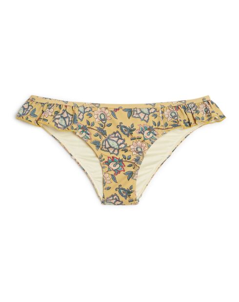 Bas de maillot de bain Yumi recyclé jaune moutarde