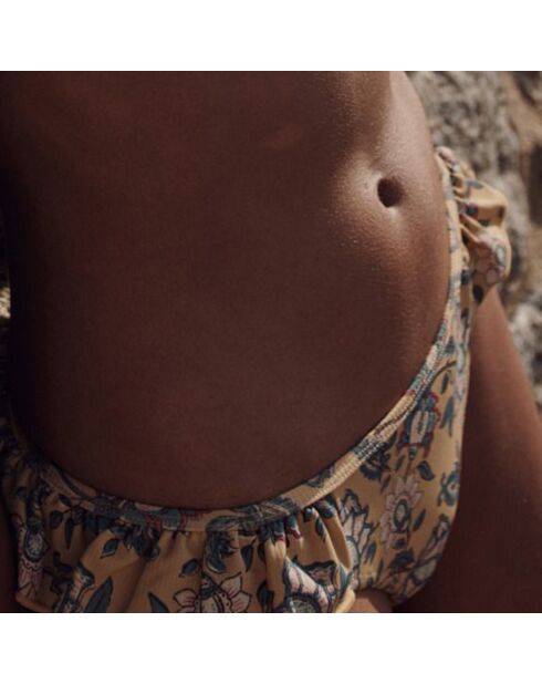 Bas de maillot de bain Yumi recyclé jaune moutarde