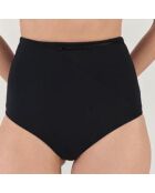Bas de maillot de bain taille haute noir