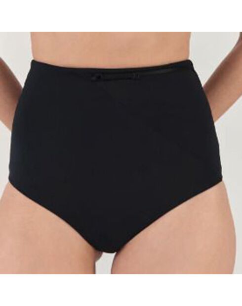 Bas de maillot de bain taille haute noir
