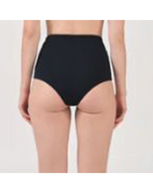 Bas de maillot de bain taille haute noir