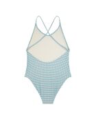 Maillot de bain 1 Pièce Vichy bleu turquoise
