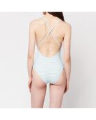 Maillot de bain 1 Pièce Vichy bleu turquoise