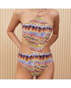 Maillot de bain 1 Pièce Sabath texturé jaune