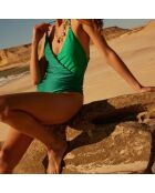 Maillot de bain 1 Pièce Lola bicolore vert émeraude
