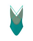 Maillot de bain 1 Pièce Lola bicolore vert émeraude