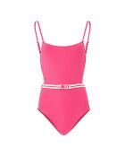 Maillot de bain 1 Pièce Nina ceinturé rose
