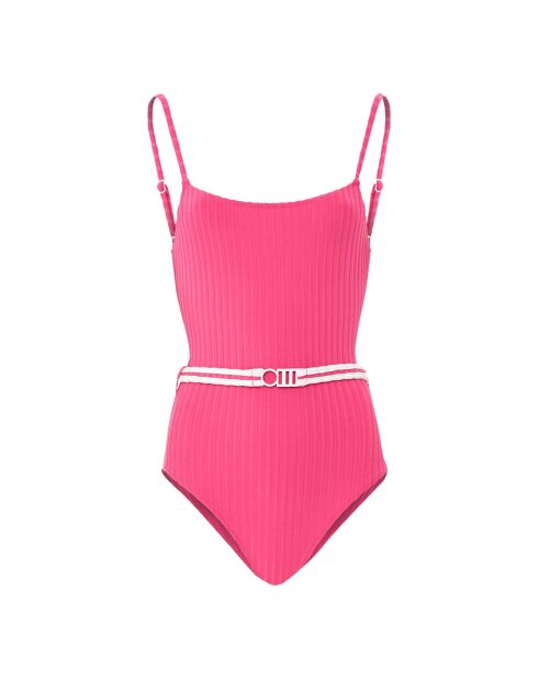 Maillot de bain 1 Pièce Nina ceinturé rose