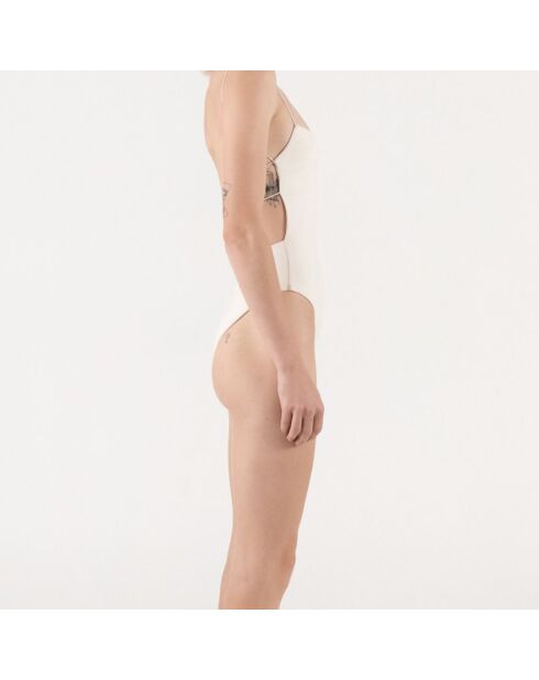 Maillot de bain 1 Pièce matières recyclées écru