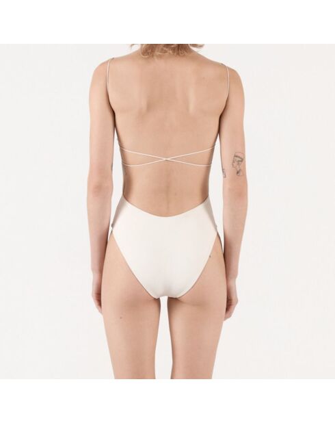 Maillot de bain 1 Pièce matières recyclées écru