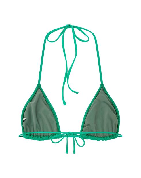 Haut de maiilot de bain Karen froncé vert