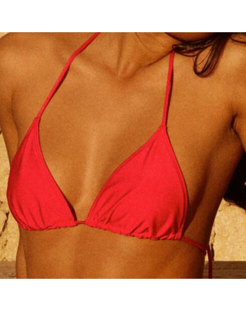 Haut de maiilot de bain Karen froncé rose fuschia