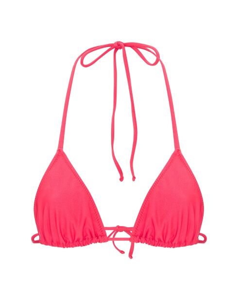 Haut de maiilot de bain Karen froncé rose fuschia