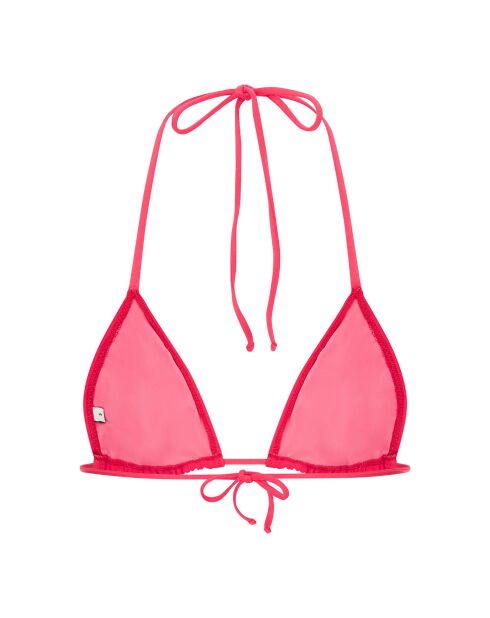 Haut de maiilot de bain Karen froncé rose fuschia