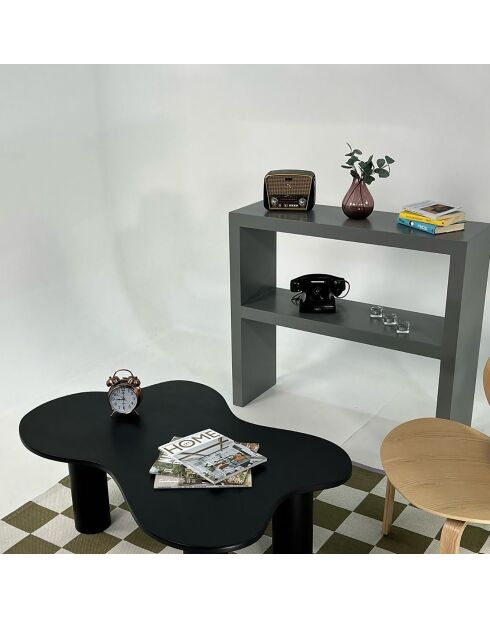 Table basse Bloom noire - 110x40x70 cm
