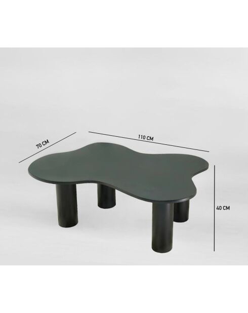 Bloom schwarzer Couchtisch - 110x40x70 cm