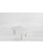 Table basse Bloom blanche - 110x40x70 cm