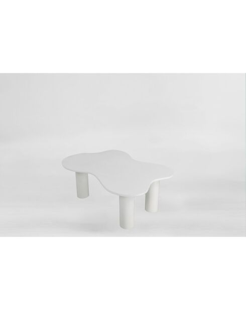 Table basse Bloom blanche - 110x40x70 cm