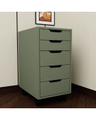 Caisson sur roulette vert - 40x77.4x55 cm
