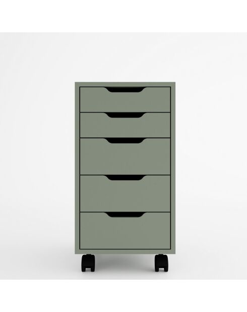 Caisson sur roulette vert - 40x77.4x55 cm