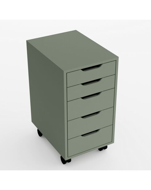 Caisson sur roulette vert - 40x77.4x55 cm