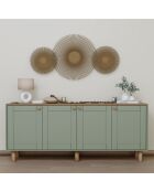 Buffet Bohemian vert - 180x75x40 cm