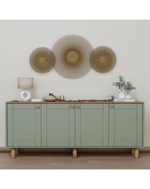 Buffet Bohemian vert - 180x75x40 cm