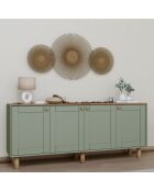 Buffet Bohemian vert - 180x75x40 cm