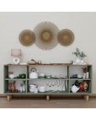 Buffet Bohemian vert - 180x75x40 cm