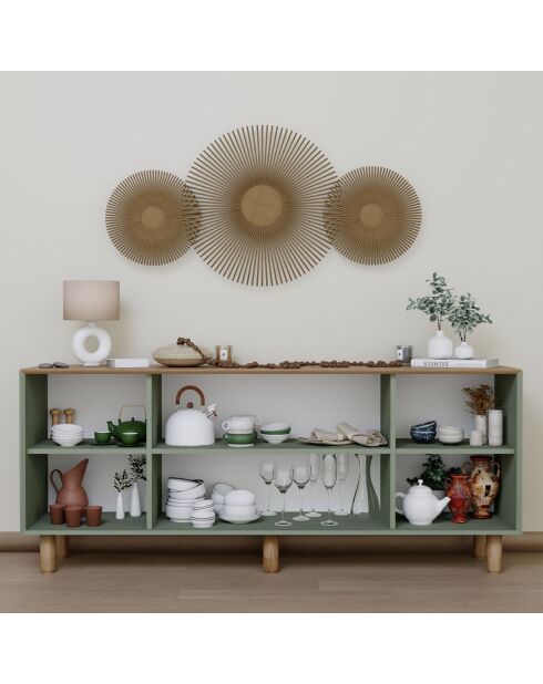 Buffet Bohemian vert - 180x75x40 cm