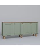 Buffet Bohemian vert - 180x75x40 cm