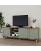 Meuble TV Bohemian vert - 160x56x40 cm