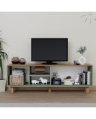 Meuble TV Bohemian vert - 160x56x40 cm