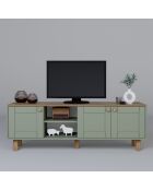 Meuble TV Bohemian vert - 160x56x40 cm