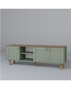 Meuble TV Bohemian vert - 160x56x40 cm