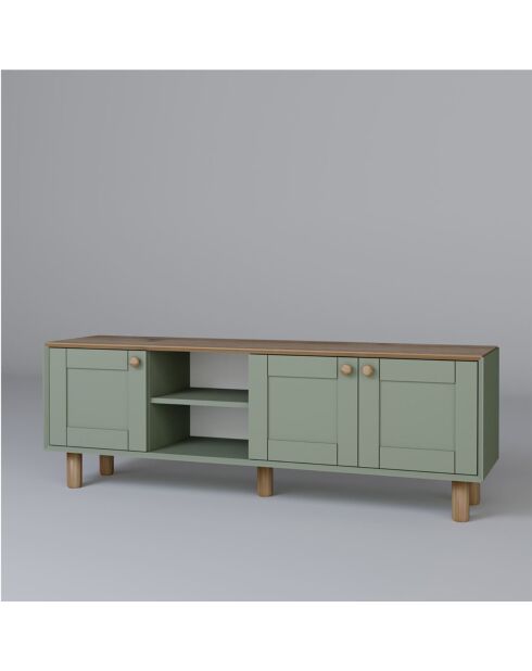 Meuble TV Bohemian vert - 160x56x40 cm